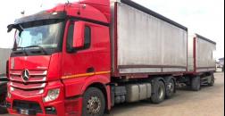 Mercedes-Benz ACTROS 2545 + curtainsider trailer